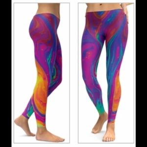 NWT Colorful Splash GearBunch Leggings